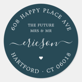 Adesivo Caligrafia O Futuro Endereço De Devolução De Casam