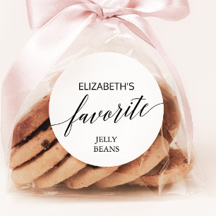 Adesivo Caligrafia preta elegante sua e seu favorito