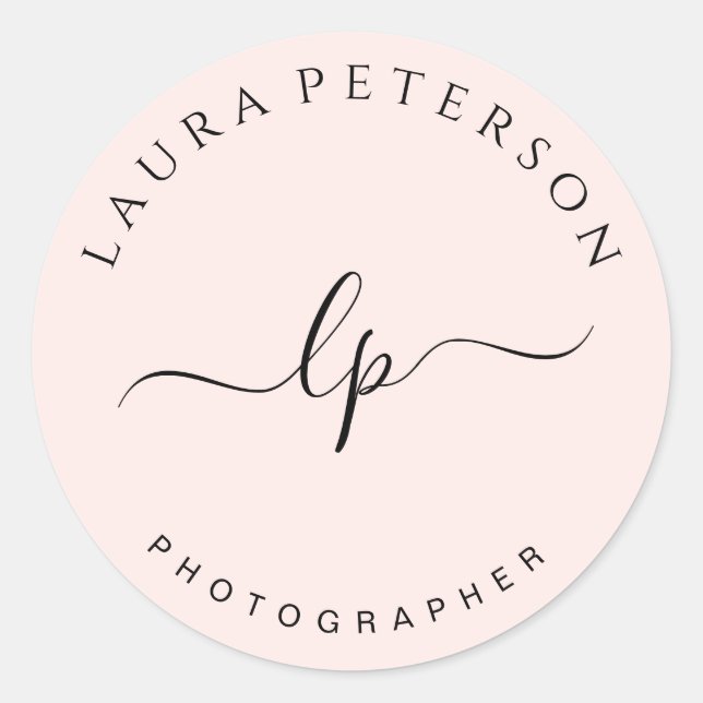 Adesivo Caligrafia simples e elegante (Frente)