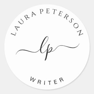 Adesivo Caligrafia simples e elegante de script