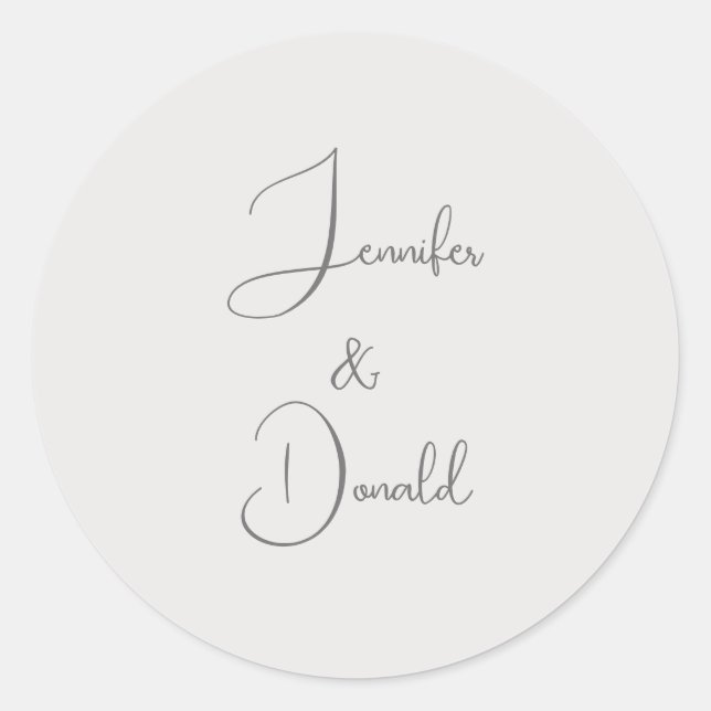 Adesivo Caligrafia tendência script clássico pessoal simpl (Frente)