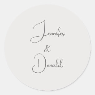 Adesivo Caligrafia tendência script clássico simples pesso