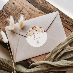 Adesivo Caligrafia - Vedais de Envelope Floral Graceful