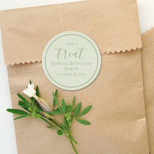 Adesivo Caligrafia Verde Simples