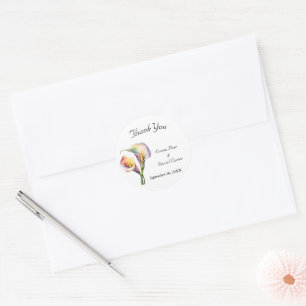 Adesivo Calla Aquarela Elegante Lírios Românticos