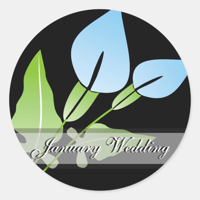 Adesivo Calla Lily Wedding Stickers (Frente)