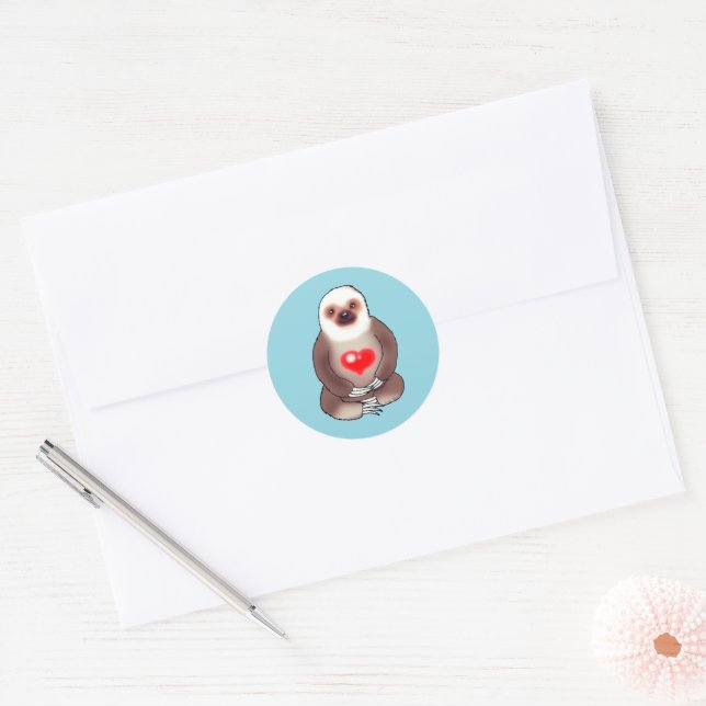 Adesivo Calma com Coração Brilhante (Envelope)