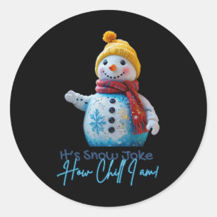 Adesivo Calma Snowman Piada Neve Feliz Natal
