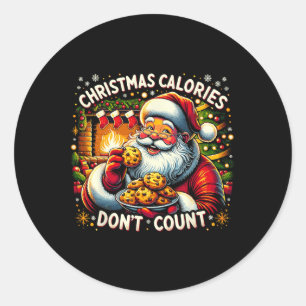 Adesivo CALORIAS DE NATAL NÃO CONTAM - Papais noeis Cookie