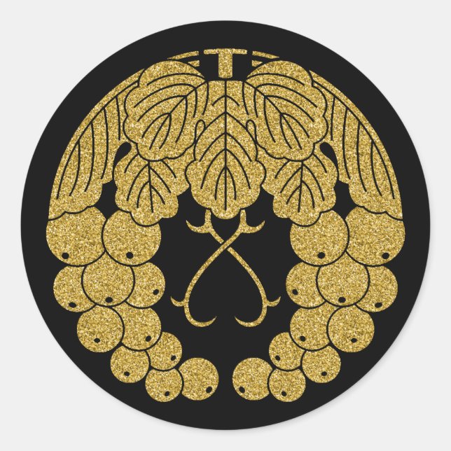 Adesivo [Camadas familiares] Duas uvas (Frente)