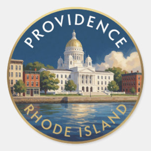 Adesivo Câmara Municipal de Providence Rhode Island 🌴