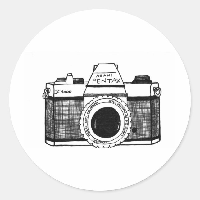 Adesivo Câmara Vintage (Frente)
