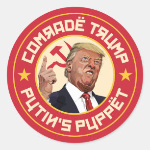 Adesivo Camarada Trump: Fantoche de Putin - Ilustração Sov