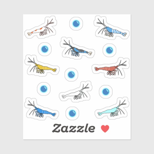 Adesivo Camarão (Folha)