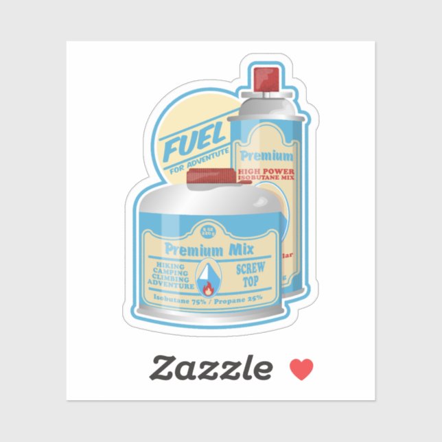 Adesivo Câmaras de gás de depósito de campo Butano propano (Folha)