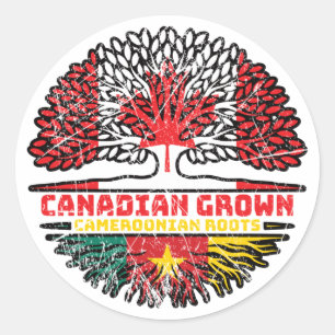 Adesivo Camarões Camarões, Canadá, raízes de árvores