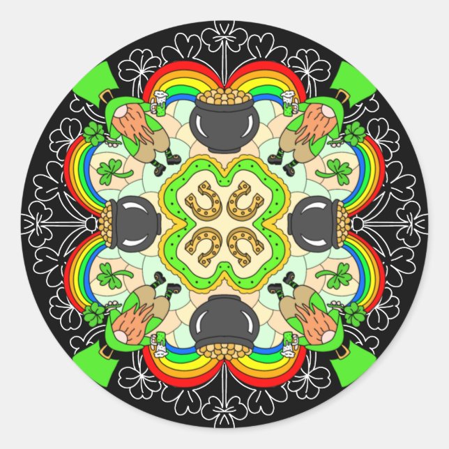 Adesivo Camarões, Dia de São Patrício de duende (Frente)