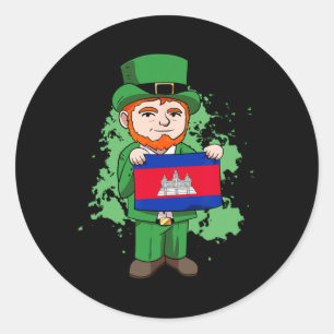 Adesivo Camboja: Orgulho das Ruas de Bandeira do Camboja