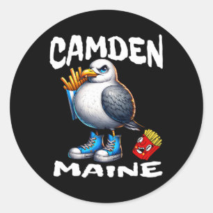 Adesivo Camden Maine Gaivota Engraçada Batatas Fritas Lemb