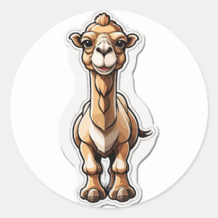 Adesivo Camel Cartoon Sticker: Quirky Desert Animal