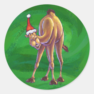 Adesivo Camel Christmas on Green