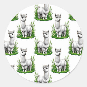 Adesivo Camel llama Alpaca Pattern Design