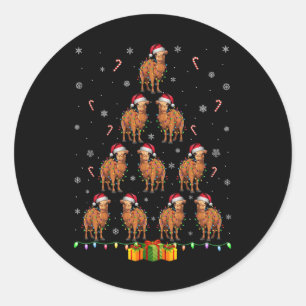 Adesivo Camel Santa Hat Xmas Luzes Homens Mulheres Natal T