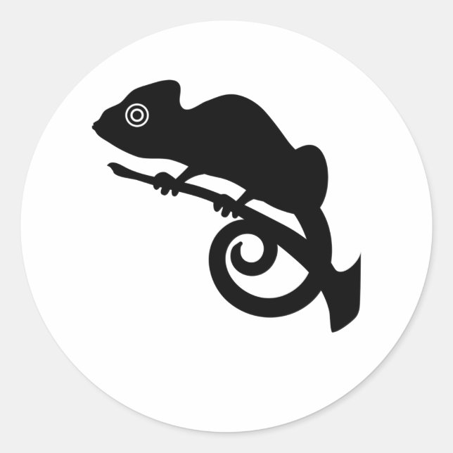 Adesivo Camelion Lizard Gecko Amphibian Animal Jungle Gift (Frente)