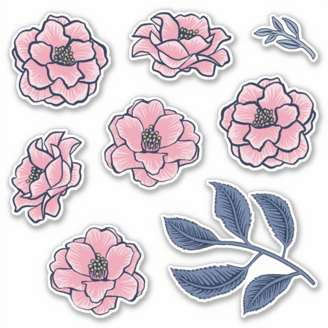 Adesivo Camellia Art Sticker Pack (Frente)