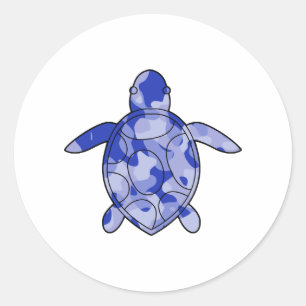 Adesivo Câmera azul de Tartaruga
