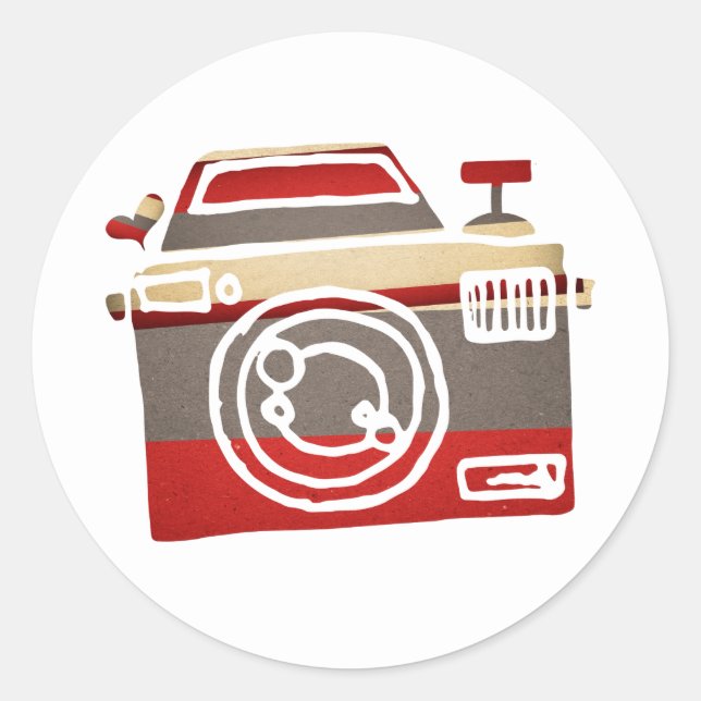 Adesivo Câmera Cóta Adorava Festa Gráfica de Fotografia Ca (Frente)