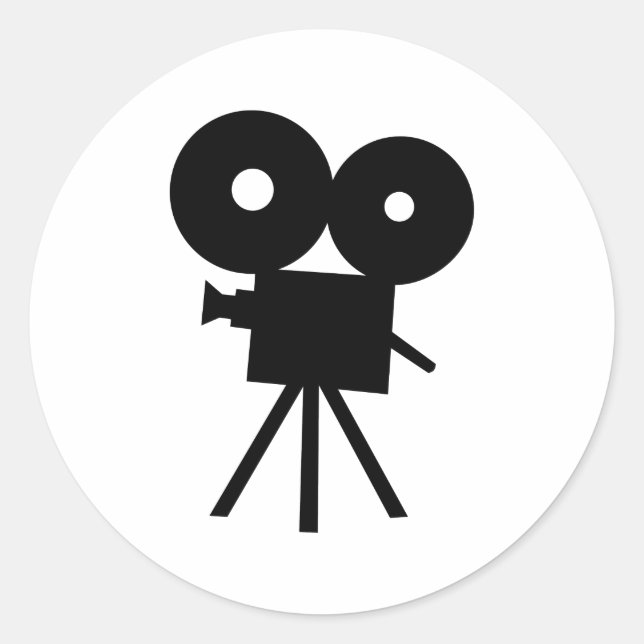Adesivo Câmera de cinema - filme (Frente)