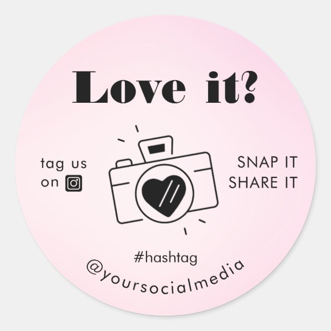 Adesivo Câmera de Compartilhamento de Mídia Social com Sna (Frente)