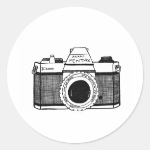 Adesivo Câmera do vintage