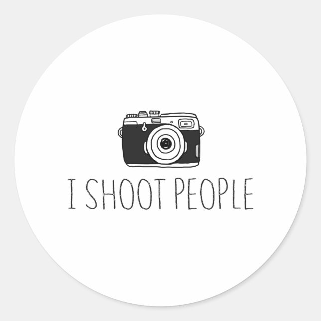 Adesivo Câmera I Atirar Pessoas Camera Camera Abraça Humor (Frente)