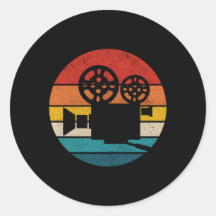 Adesivo Câmera Movie Diretor Cadeira Filmadora de Fazeres