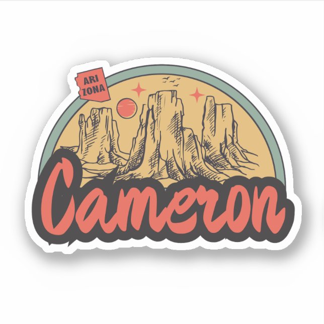 Adesivo Cameron, Arizona  (Frente)