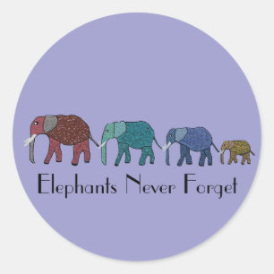 Adesivo Caminhada do elefante africano