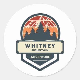 Adesivo caminhada e escalada no pico da montanha Whitney