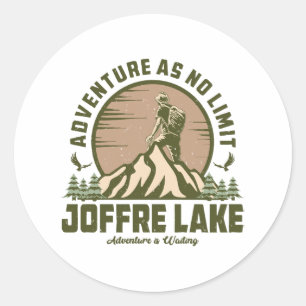 Adesivo Caminhada Retro Joffre Lake