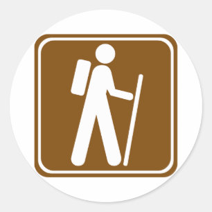 Adesivo Caminhando o sinal da estrada