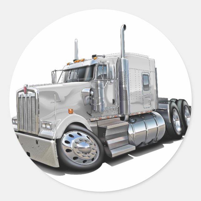 Adesivo Caminhão Branco Kenworth w900 (Frente)