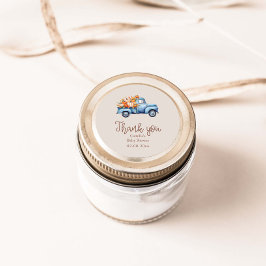 Adesivo Caminhão Chá de fraldas Azul Pumpkin