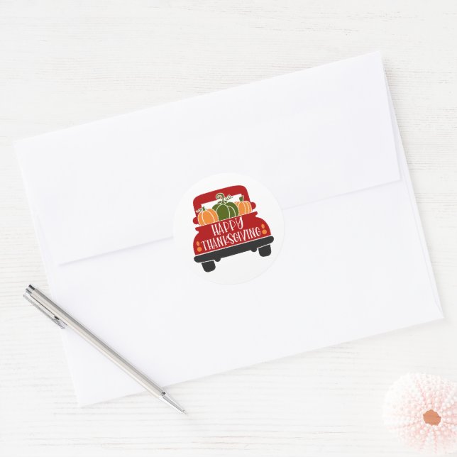 Adesivo Caminhão de Ação de Graças (Envelope)