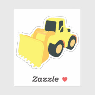 Adesivo Caminhão de Construção do Carregador Front-End