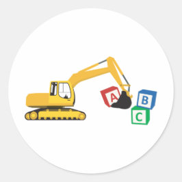 Adesivo Caminhão de Construção do Escavador ABC