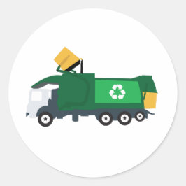 Adesivo Caminhão de lixo reciclagem