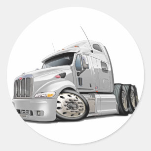 Adesivo Caminhão do branco de Peterbilt