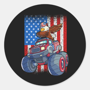 Adesivo Caminhão Eagle Monster 4 de julho Boys American Fl