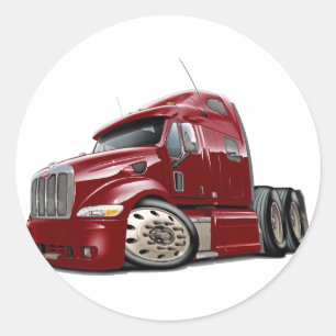 Adesivo Caminhão marrom de Peterbilt